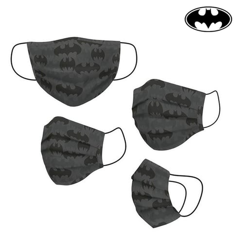 Genanvendelig stof hygiejnemaske Batman Voksen Grå - picture