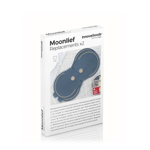 Erstatningslapper til menstruationsafslappende massageapparat Moonlief InnovaGoods (Pakke med 2)_3