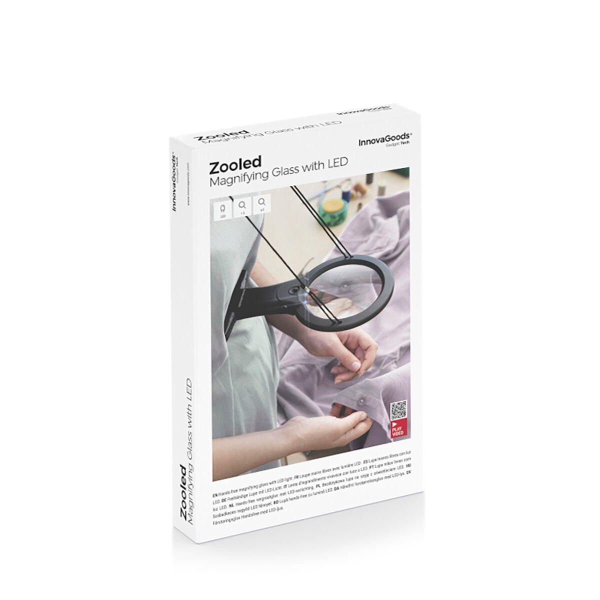 Hands-Free Magnifying Glass with LED light Zooled InnovaGoods_4