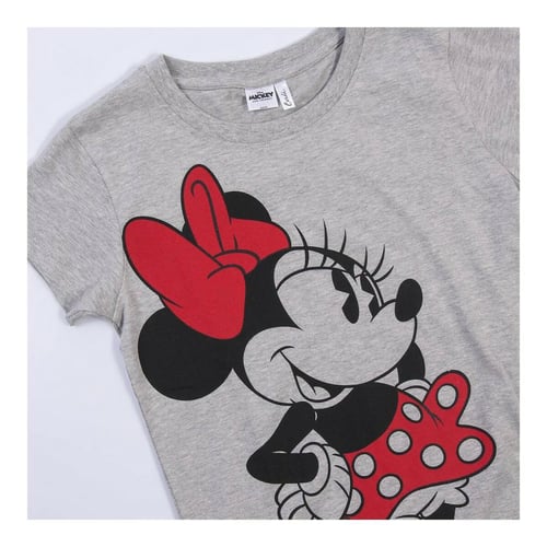 Børne Kortærmet T-shirt Minnie Mouse Grå_5