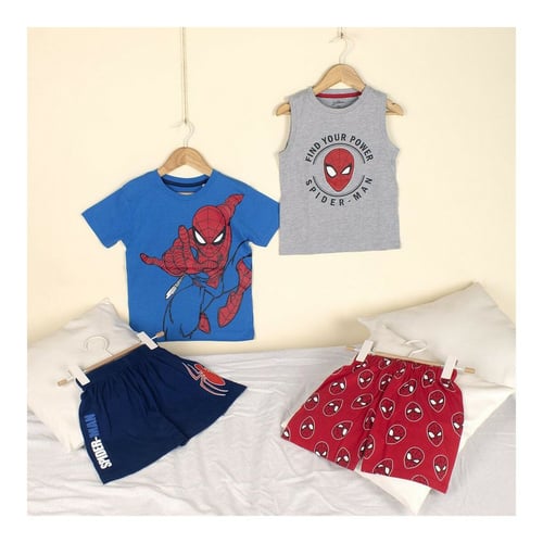 Børnepyjamasser Spiderman Grå_3