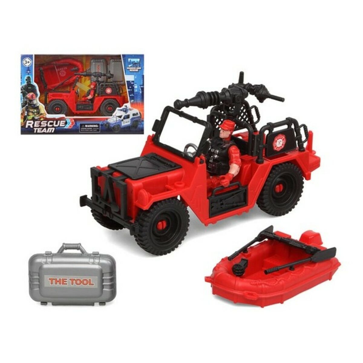 Playset Firefighters Rescue Team Red_1