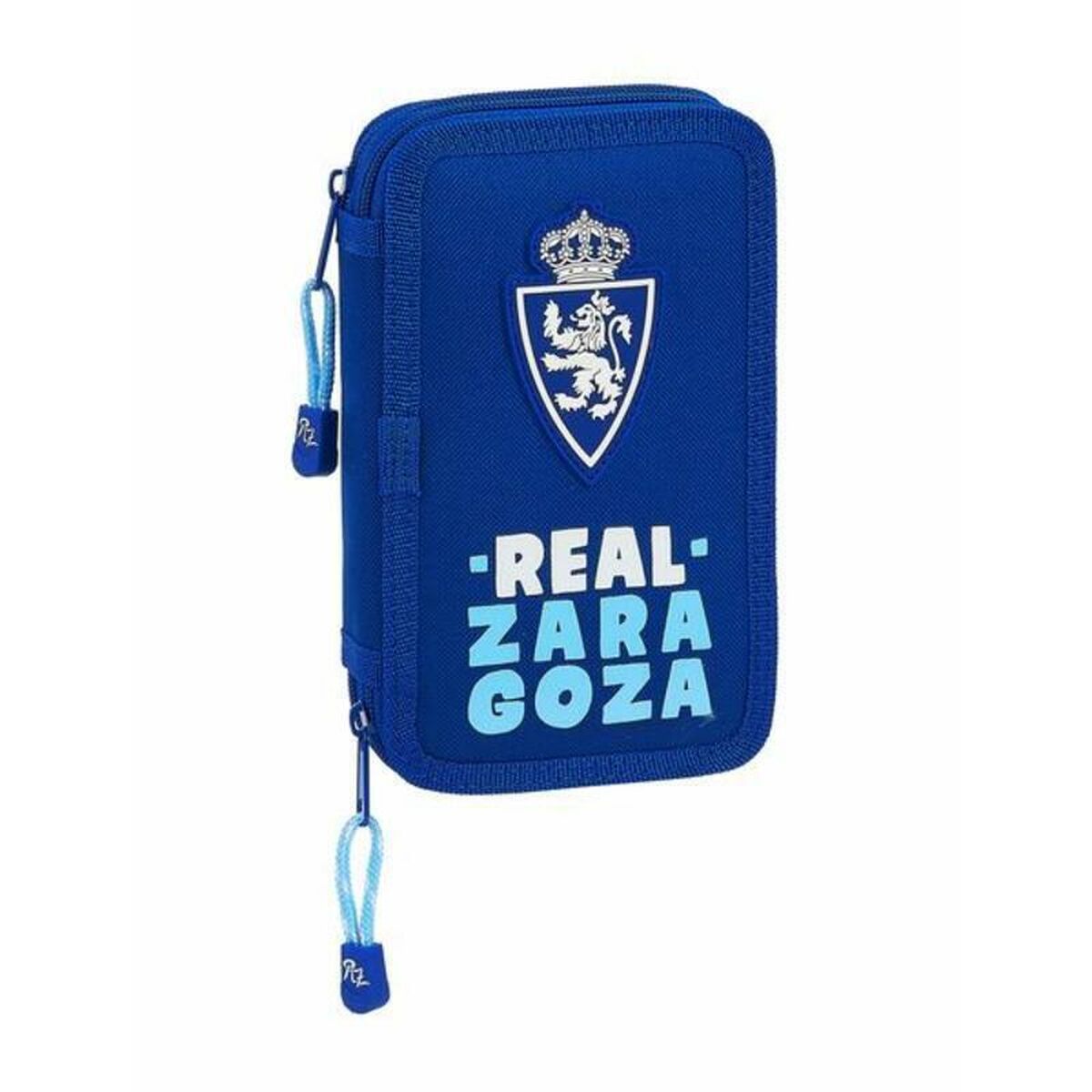 Double Pencil Case Real Zaragoza Blue Light Blue (28 pcs)_0