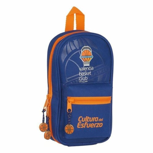 Penalhus rygsæk Valencia Basket Blå Orange (33 Dele)_0