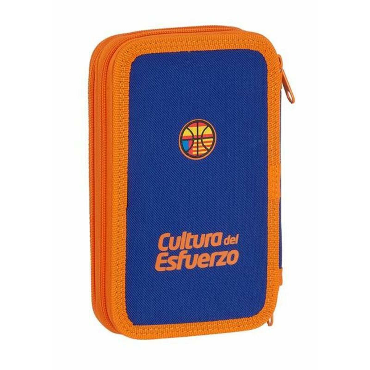 Double Pencil Case Valencia Basket Blue Orange (28 pcs)_5