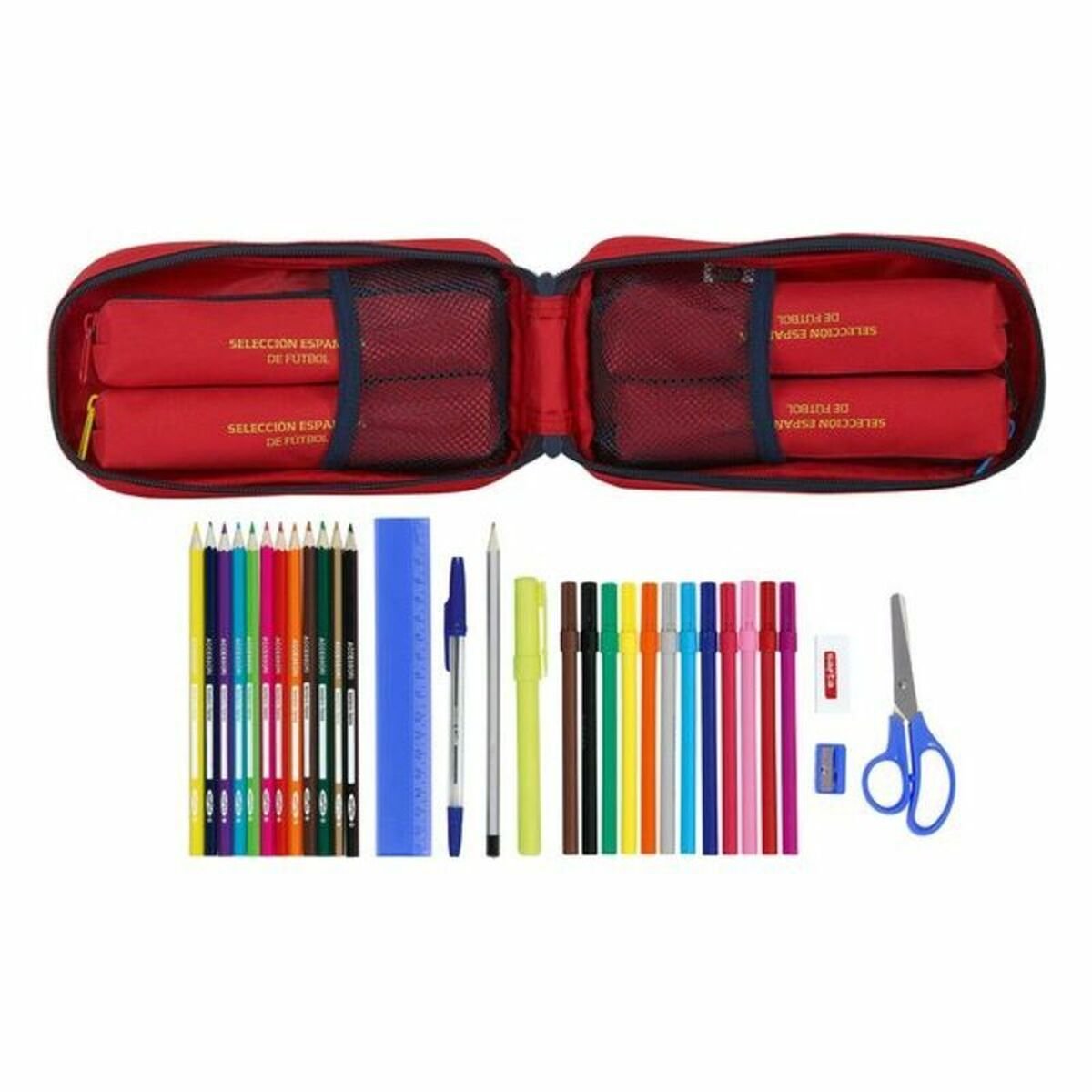 Backpack Pencil Case RFEF Red (33 Pieces)_2