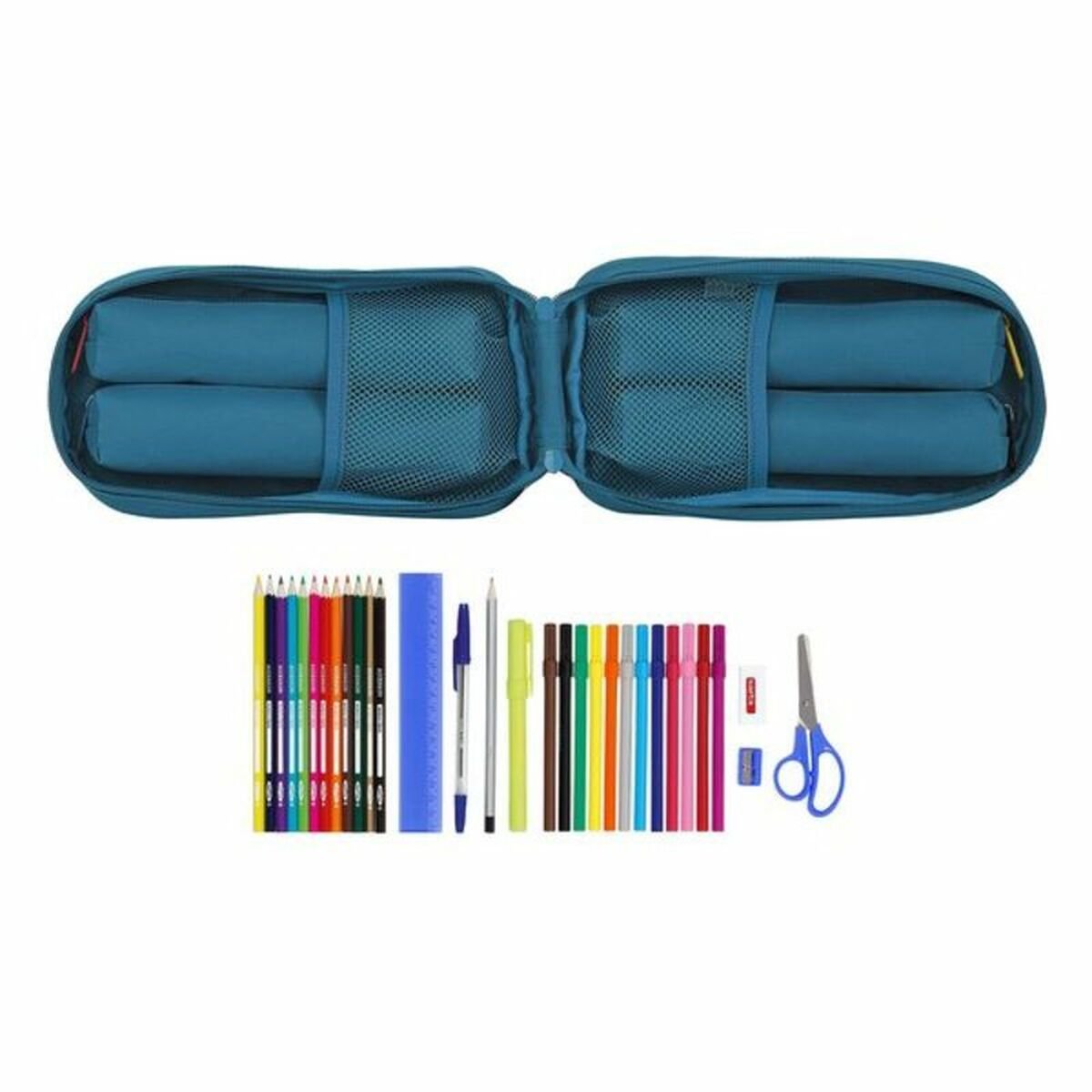 Backpack Pencil Case BlackFit8 Egeo Blue (33 Pieces)_3
