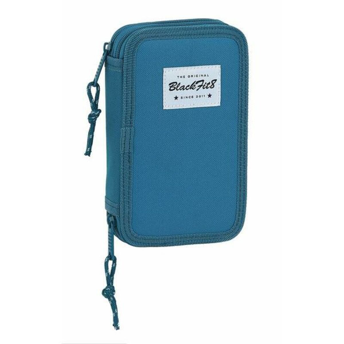 Double Pencil Case BlackFit8 Egeo Blue (28 pcs)_0