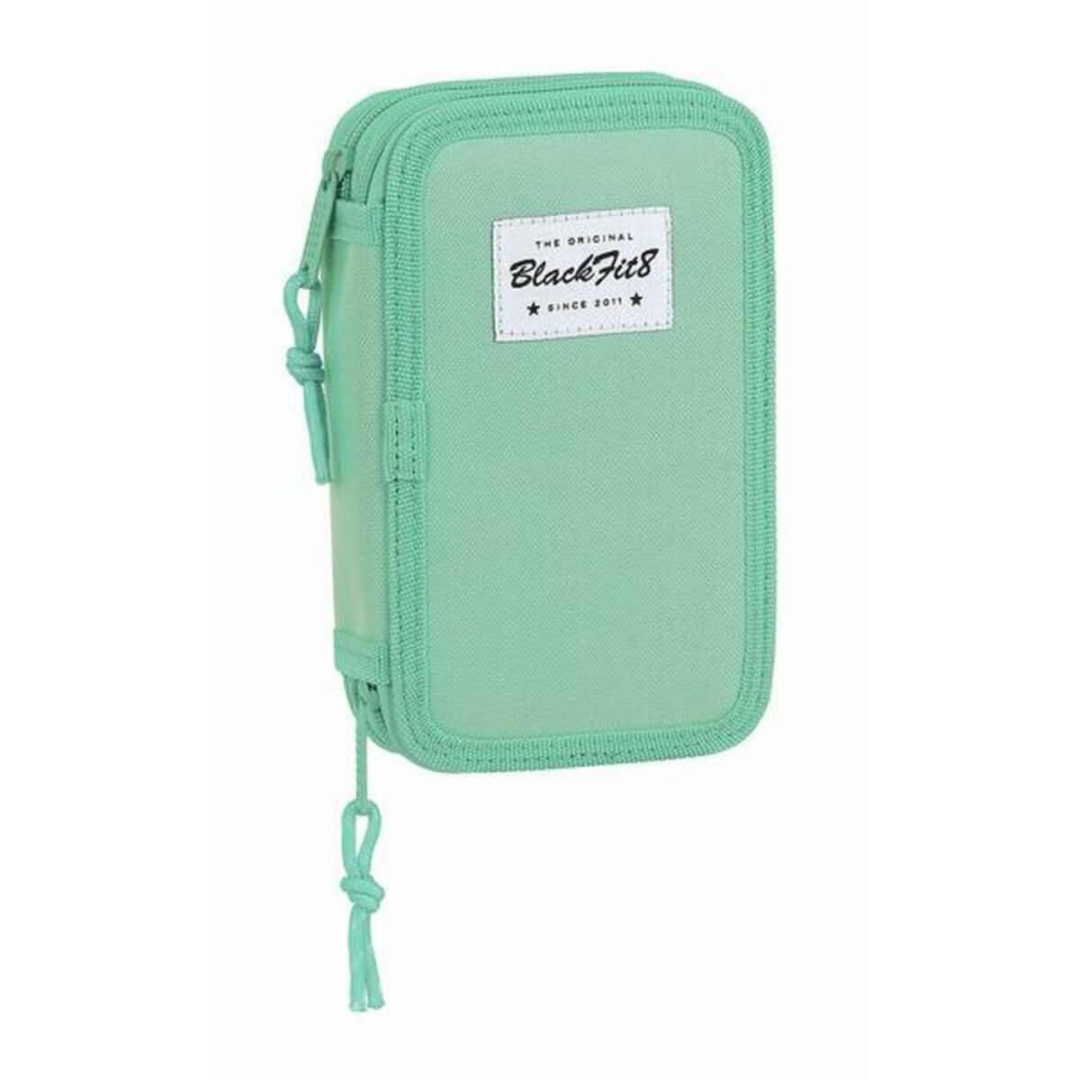 Double Pencil Case BlackFit8 Turquoise (28 pcs)_0