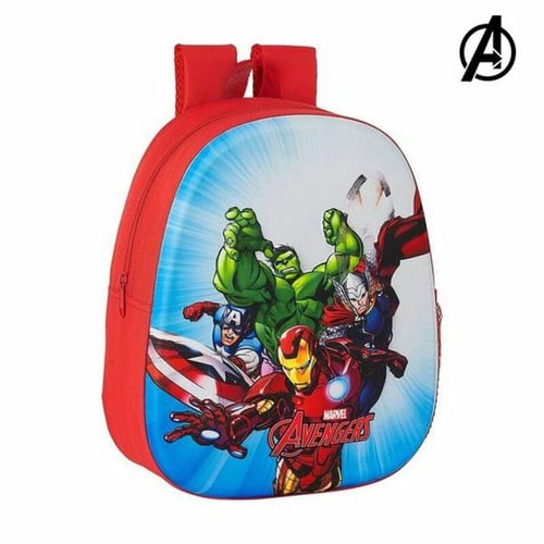 3D Børnetaske The Avengers Rød_0