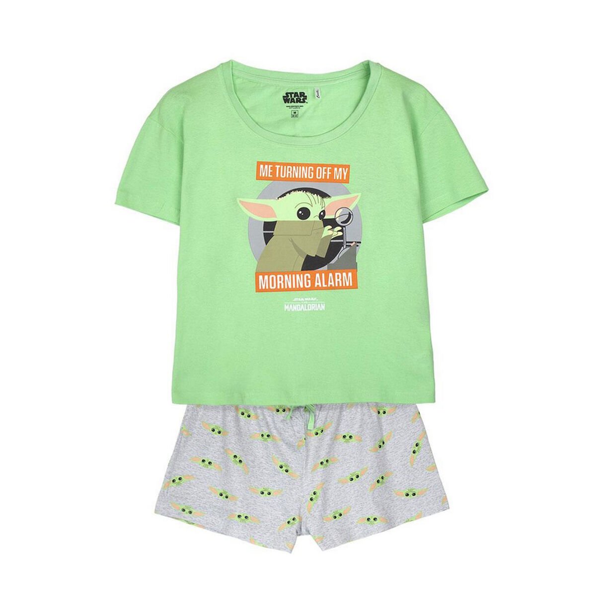 Children's pyjamas The Mandalorian Lady Light green_1