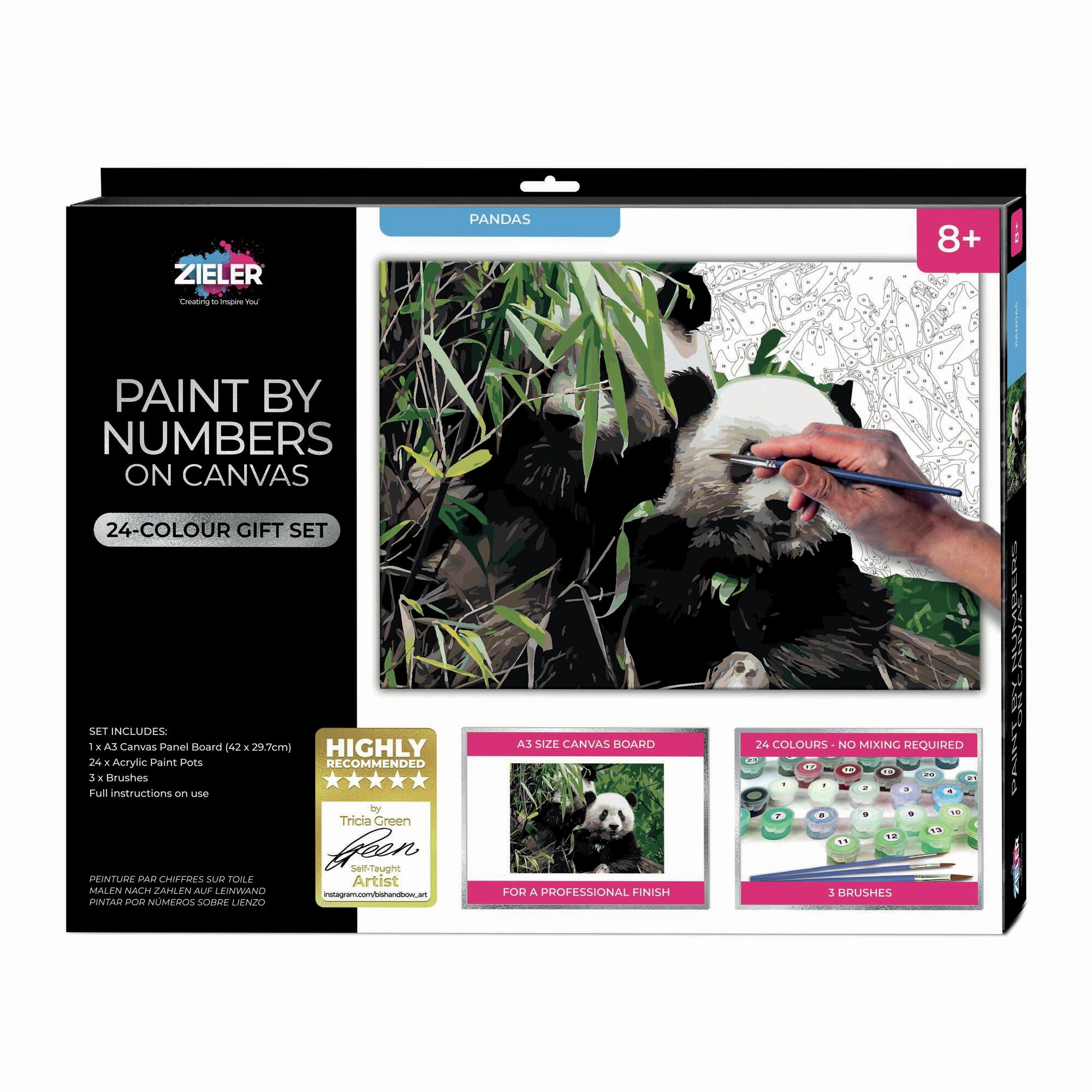 Zieler - Paint By Numbers - Panda (609299438)_0