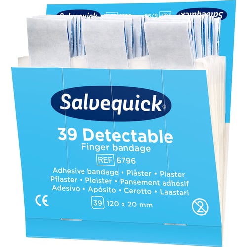Salvequick - Blå plastre ekstra lange - picture