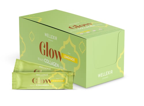 Wellexir - Glow Beauty Drink  Lemonade  Kasse med 50 Stk - picture