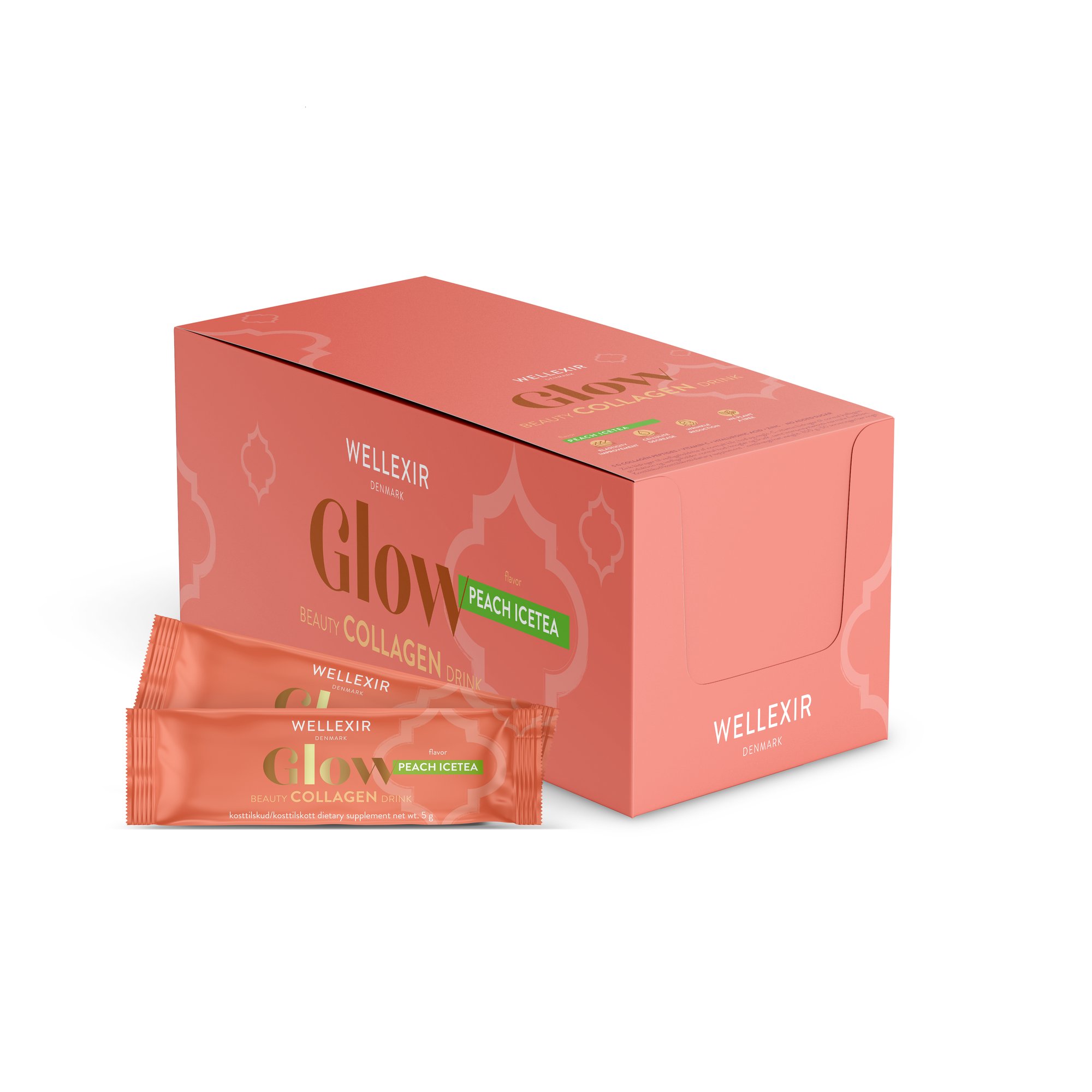Wellexir - Glow Beauty Drink Peach Ice Tea BOX 50 Pcs_0