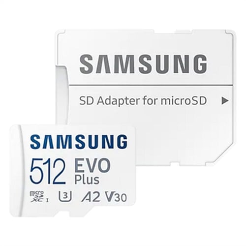 Mikro-SD-hukommelseskort med adapter Samsung MB-MC512KAEU 512 GB UHS-I 130 MB/s_0