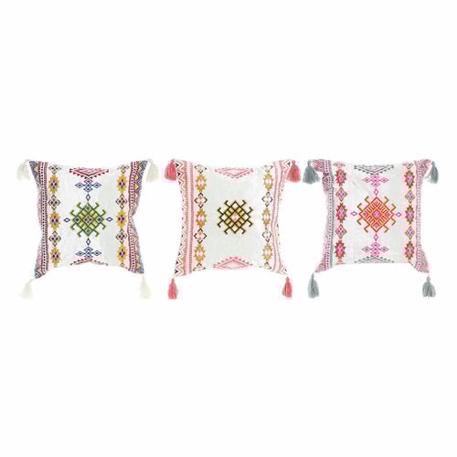 Kudde DKD Home Decor Multicolour Bomull (3 pcs) (40 x 10 x 40 cm)_2