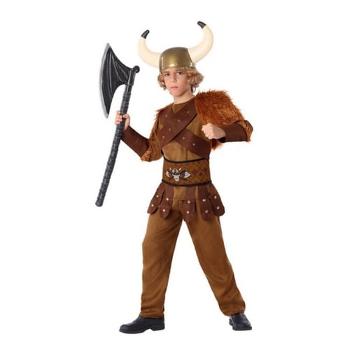 Kostume til børn Viking mand Brun (5 pcs)_0