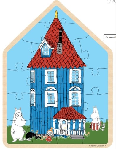 Moomin - Wooden baby puzzles - House - picture