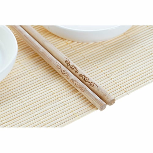 Sushi-sæt DKD Home Decor Bambus Stentøj (7 pcs) (28,8 x 19,8 x 3 cm)_7
