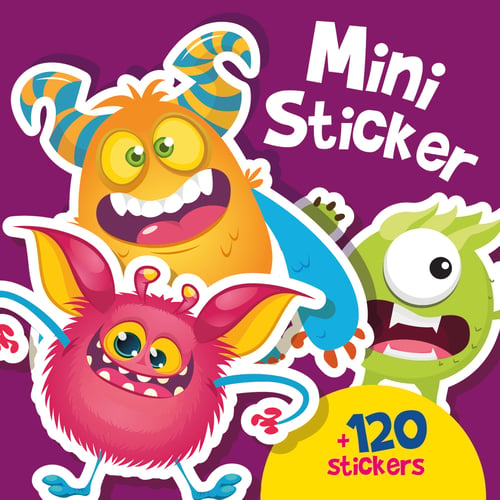 Snip Snap Snude: Mini-stickers: Monstre - KOLLI á 12 stk. - pris pr. stk. ca. kr. 14,95_0