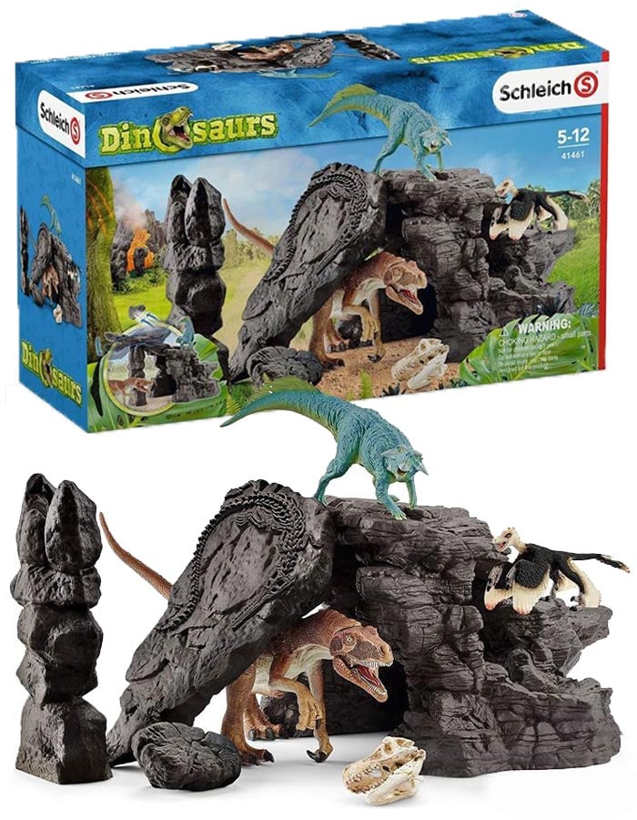 Schleich - Dinosaurussæt med hule (41461)_0
