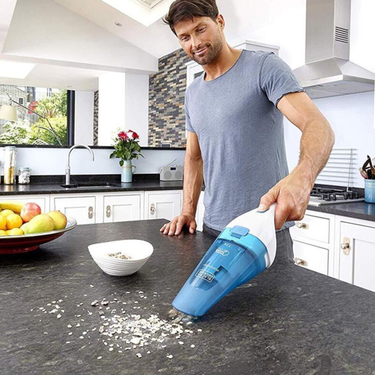 Cyclonic Hand-held Vacuum Cleaner Black & Decker WDC115WA 0,38 L 65 dB 7W White Blue_7