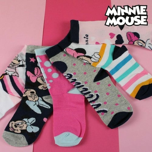 Sokker Minnie Mouse (5 par) Multifarvet_0