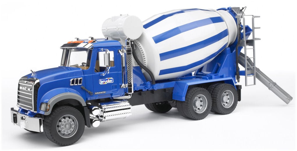 Bruder - MACK Granite Cement mixer (02814)_0