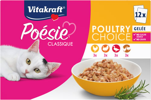 Vitakraft - Poésie®Classique multipak, fjerkræ i sauce_0