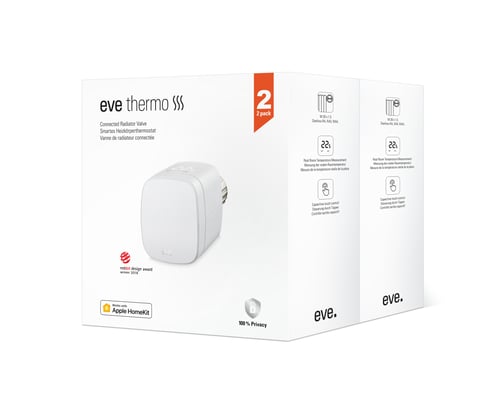 EVE - Thermo - Smart termostatisk radiatorventil (2-Pak) (2020) HomeKit_0