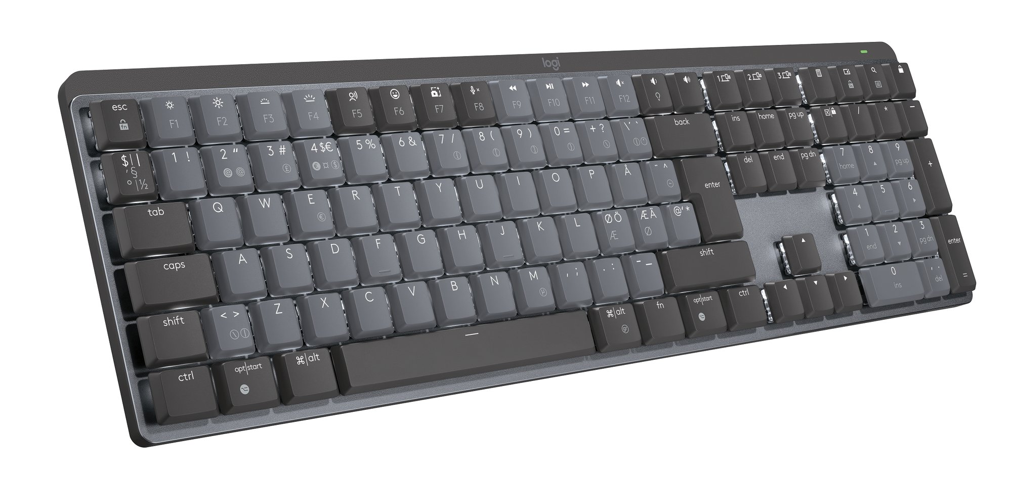 Logitech - MX Mechanical Wireless Illuminated Keyboard - Nordic - Lineair Switch_0