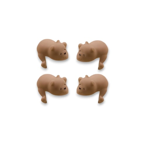 Nuuroo - Tui silikon hörnskydd 4 pack - Brun_0