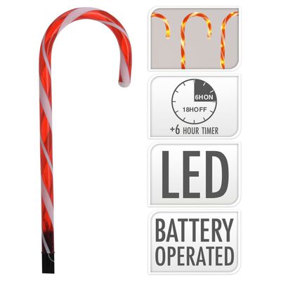 Candy Cane Bedlamper 8 Stk._0