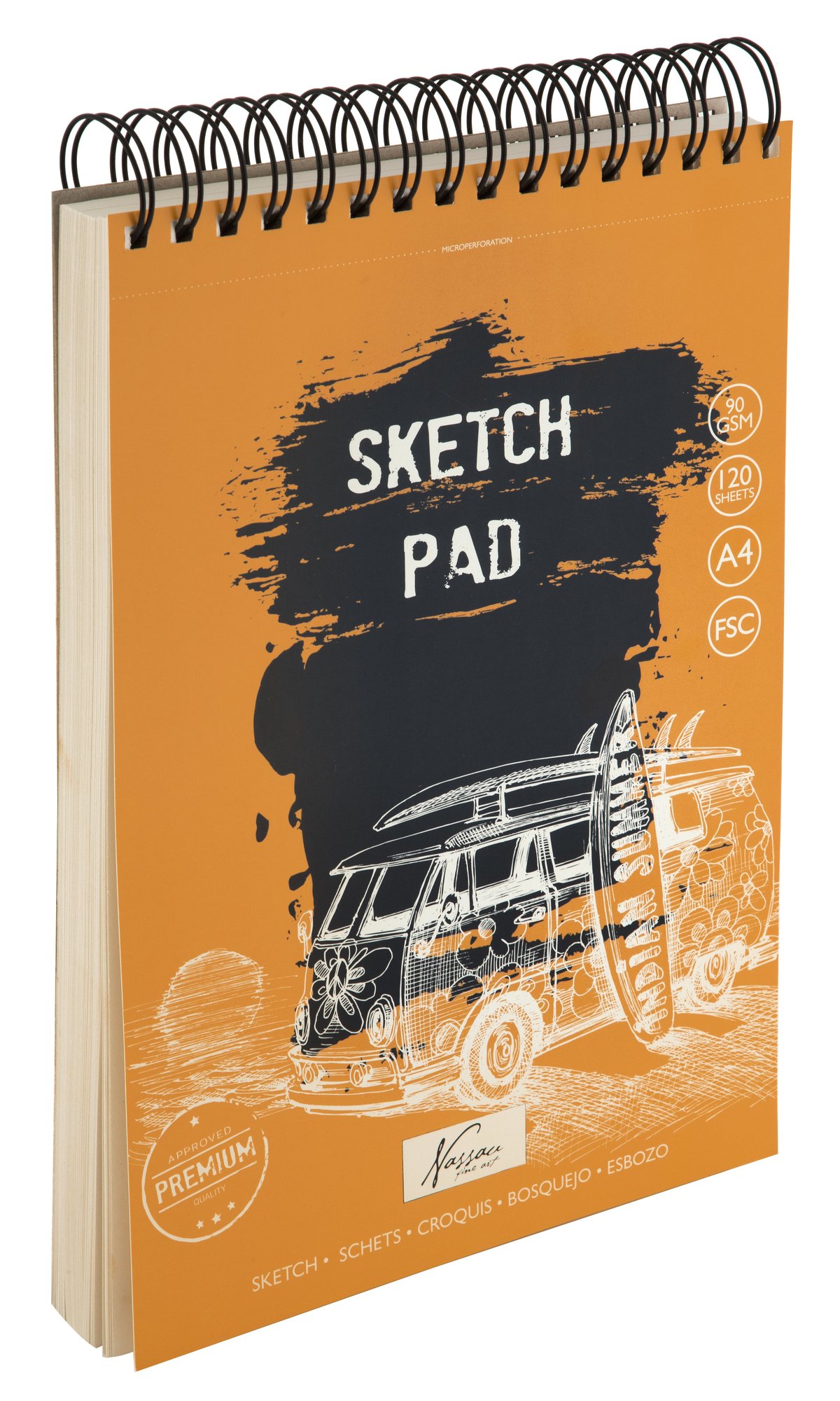 Nassau - Sketch Pad A4 120 Sheets - (K-AR0313/GE)_0