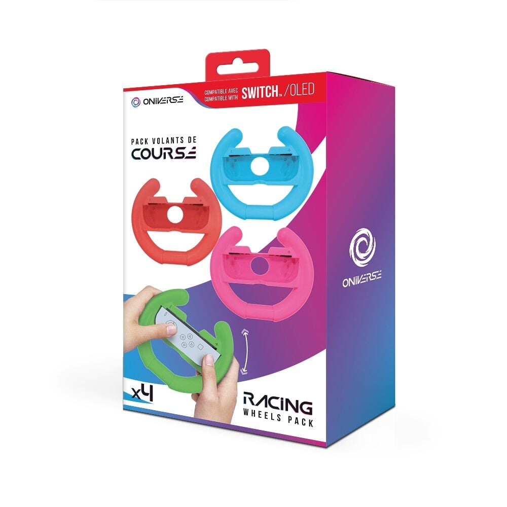 ONIVERSE - Pack of 4 Racing wheel controller holders - Blue/Red/Green/Pink_0
