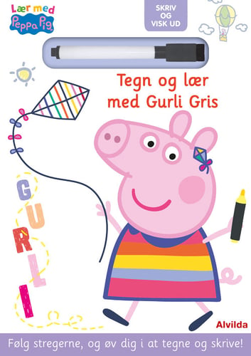 Peppa Pig - Lær med Gurli Gris - Skriv og visk ud - Tegn og lær med Gurli Gris - picture