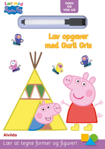 Peppa Pig - Lær med Gurli Gris - Skriv og visk ud - Lav opgaver med Gurli Gris_0
