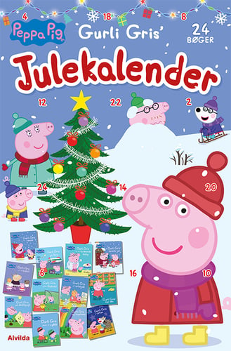 Peppa Pig - Gurli Gris' julekalender - med 24 billedbøger_0