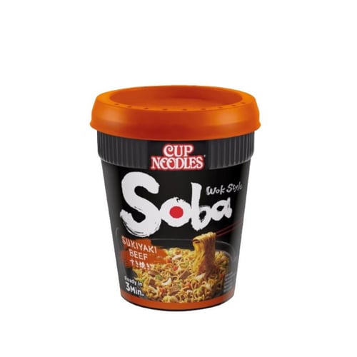 Nissin Soba Cup Sukiyaki Beef 89g - picture