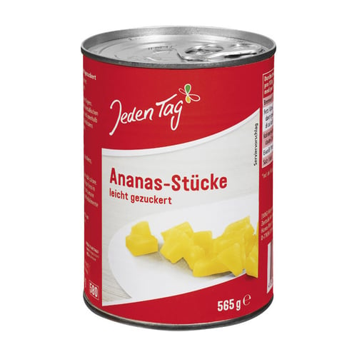 Jeden Tag Ananas stykker 580ml - picture