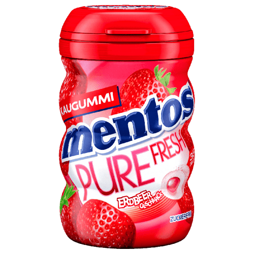 Mentos Gum Pure Fresh Jordbæ 70g