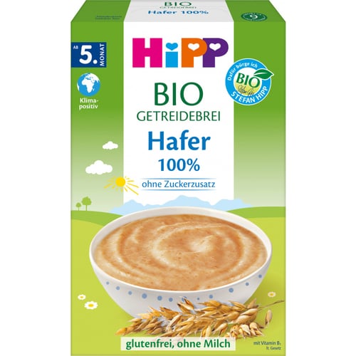 Hipp Bio Grød 100% Havre 200g - picture