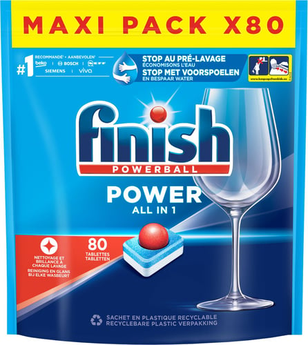 Finish Powerball All-in-one Power Opvasketabs 80 stk - picture