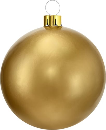 Oppustelig julekugle i guld 45 cm - picture