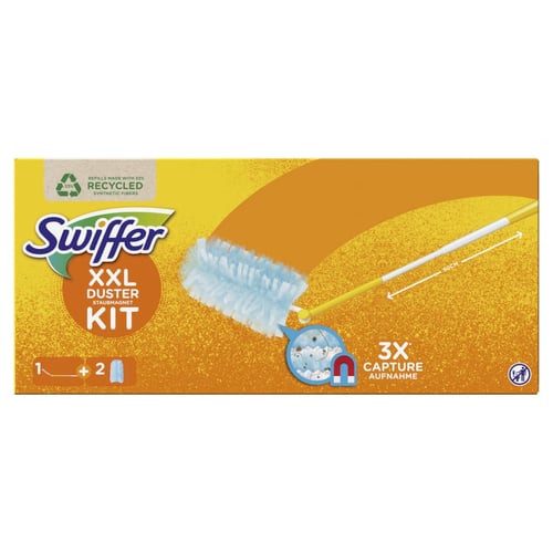 Swiffer XXL Duster Kit - Teleskophåndtag + 2 refill klude - picture