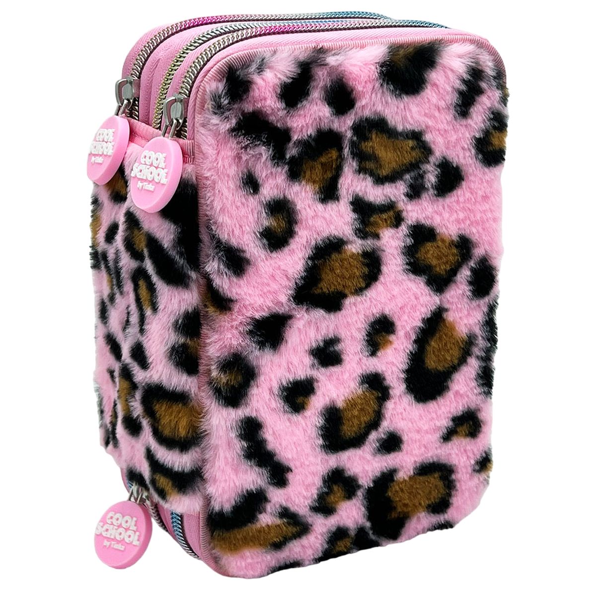 Tinka - Triple Pencilcase - Leopard Rosa (8-804206)_0