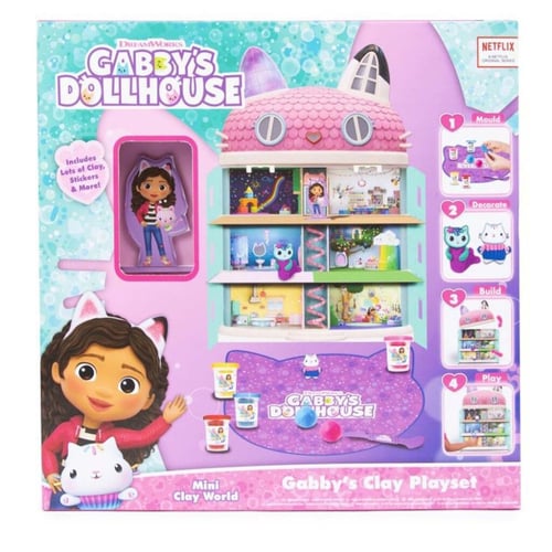 Gabbys Dollhouse - DIY Ler, Katte & Dukkehus Sæt_0