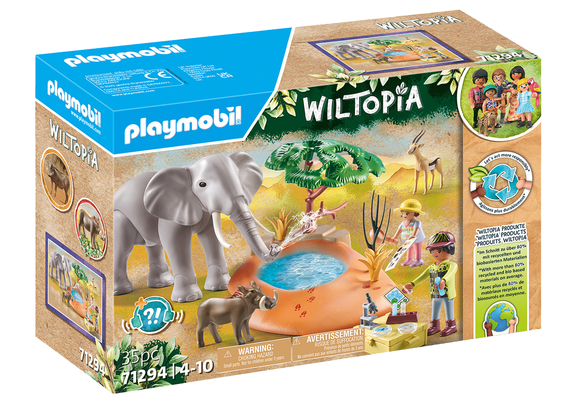 PLAYMOBIL - Wiltopia - Elephant at the Waterhole (71294)_0