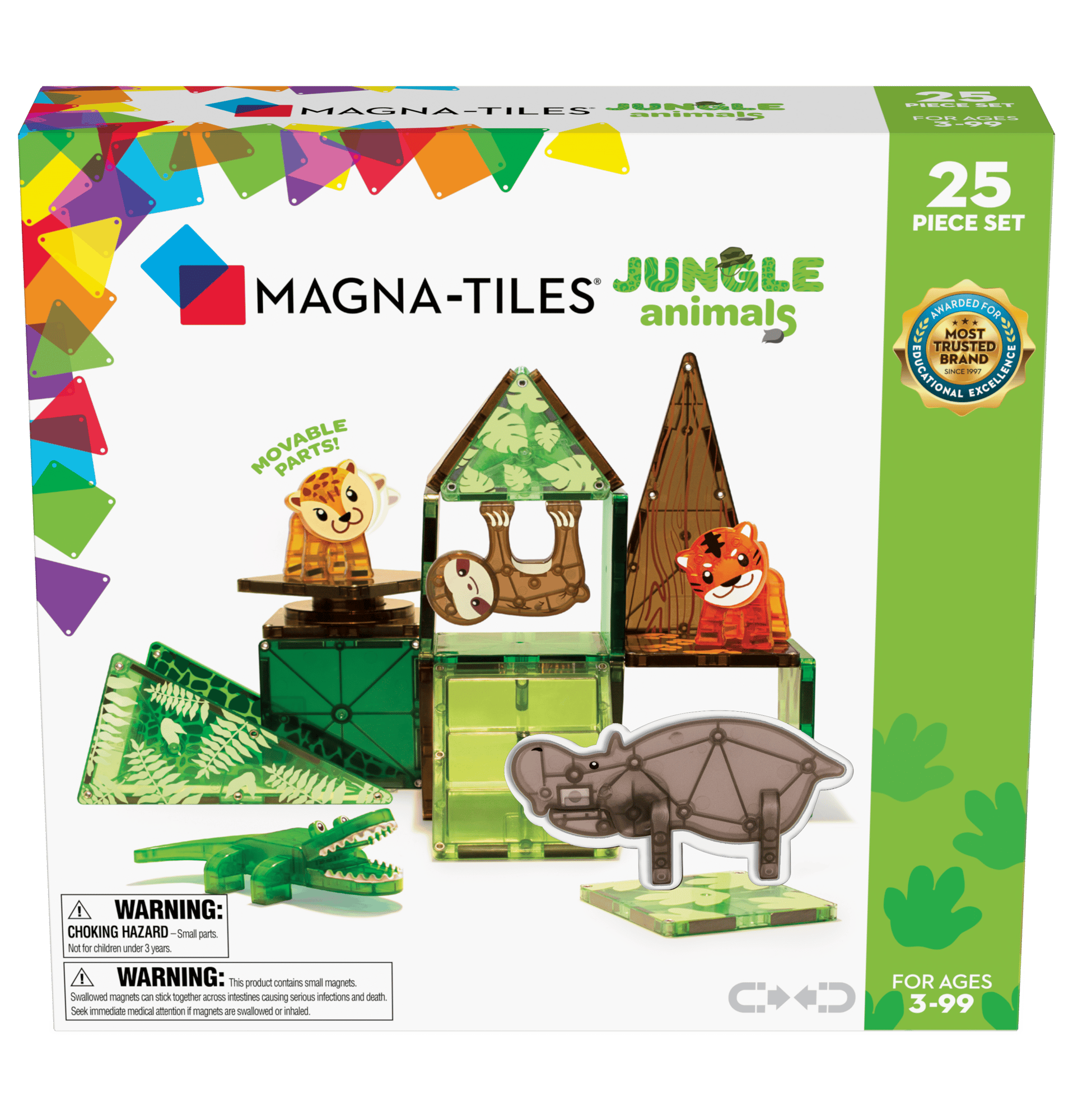 Magna-Tiles - Jungle Animals 25 pcs set (90222)_0